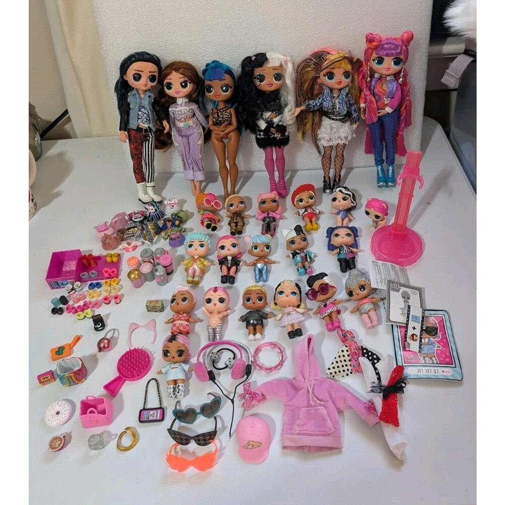 L.O.L Surprise Doll Lot of Over 100 Items Small To Large Kidcore